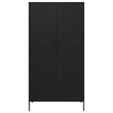 Black Steel Wardrobe 35.4x19.7x70.9
